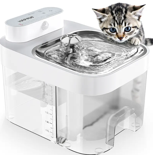Smart Wi-Fi Cat Water Fountain | 5000mAh Battery, APP Control & Auto Dispenser – Clean & Waste Water Separated