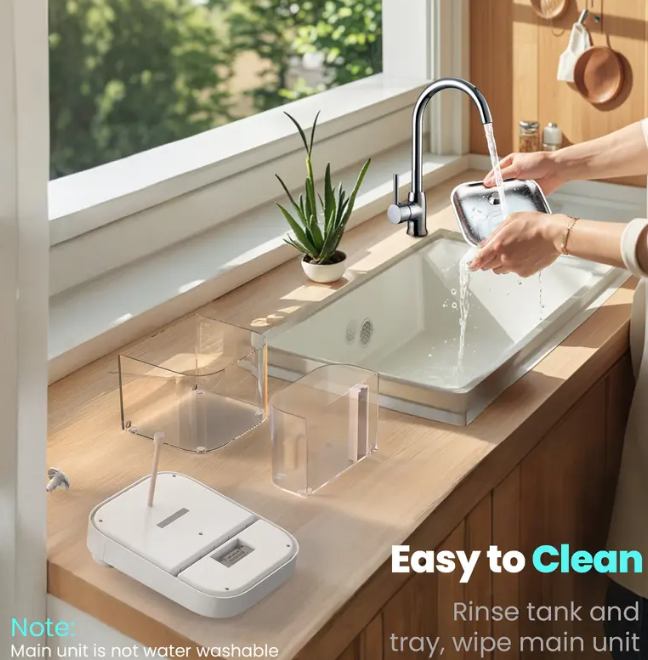 Smart Wi-Fi Cat Water Fountain | 5000mAh Battery, APP Control & Auto Dispenser – Clean & Waste Water Separated