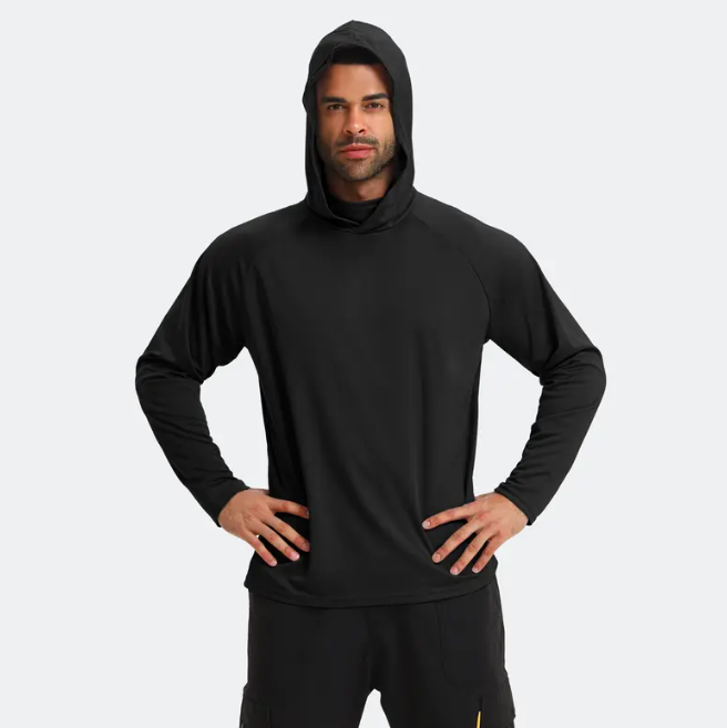 6-Pack Men's Lightweight Hoodie Pullover Set | UPF Sun Protection, Quick-Dry & Breathable | Long Sleeve with Face Mask | Multi-Occasion Casual Tops